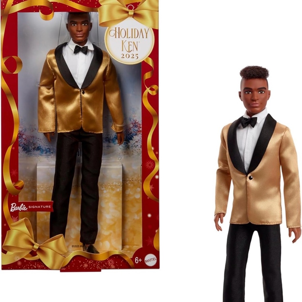 Barbie Signature Holiday Ken in Gold and Black